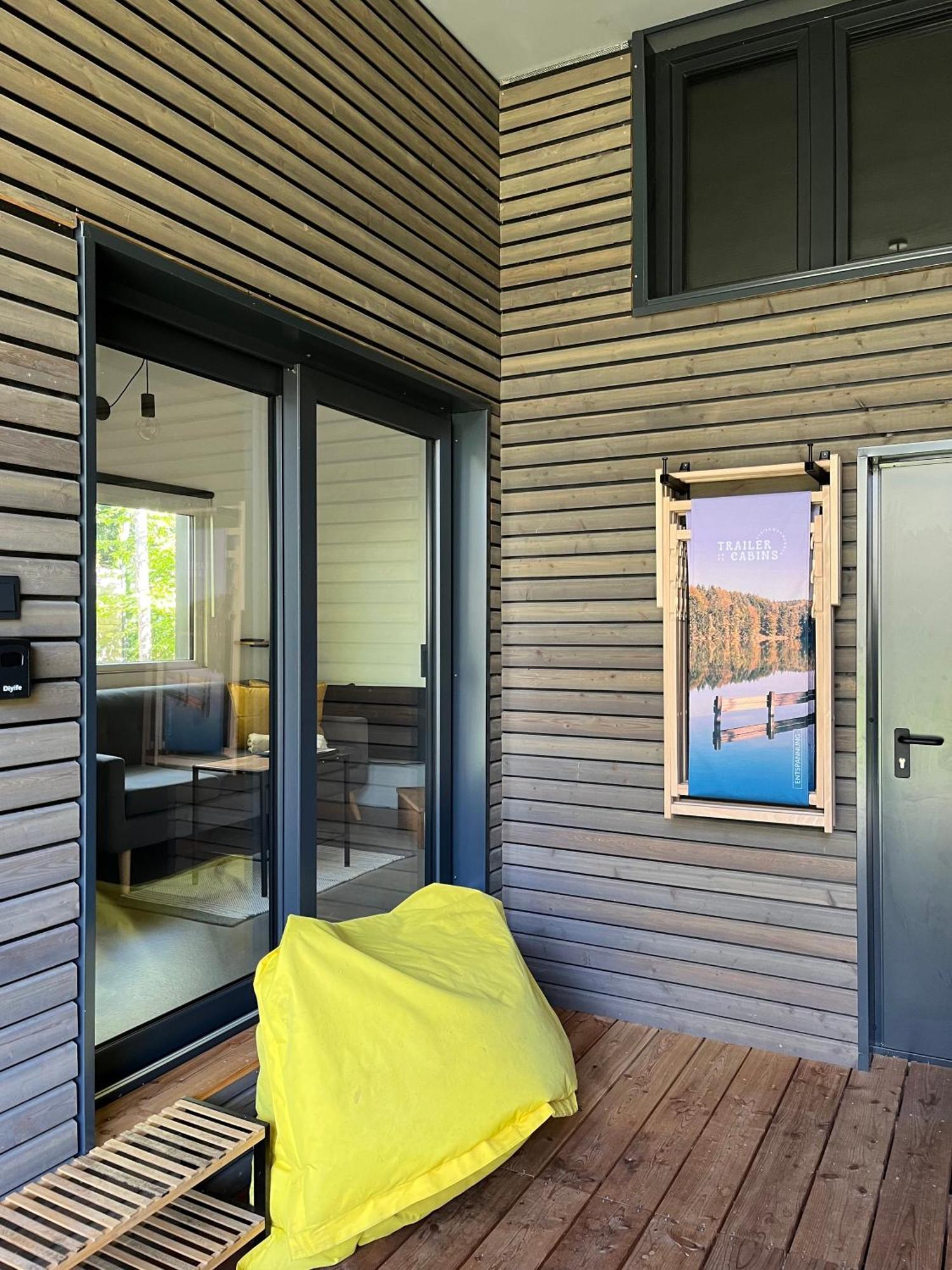 Modernes Tinyhouse Trailer Cabins Am Waldrand - Mit Seezugang Eging Exterior foto