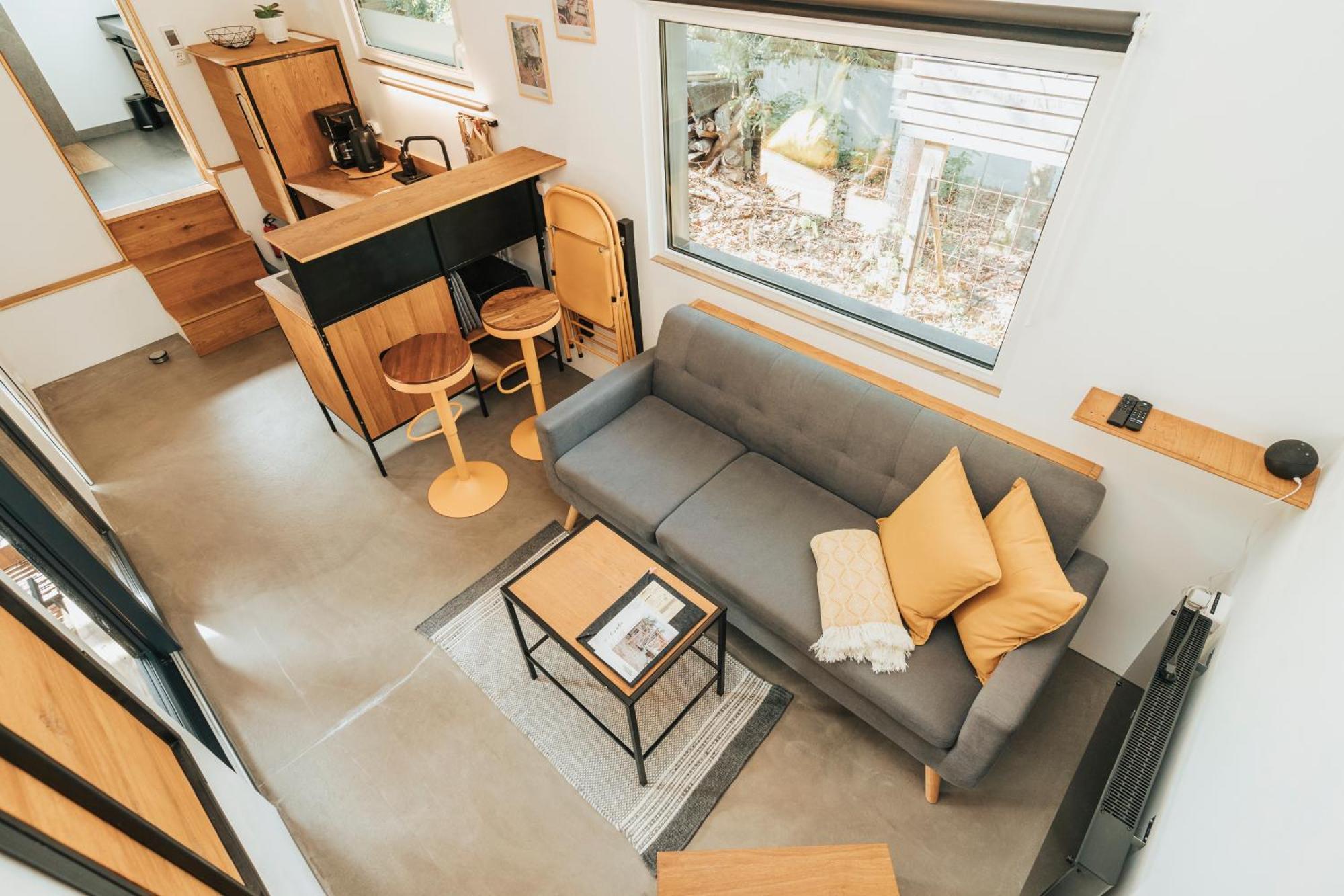 Modernes Tinyhouse Trailer Cabins Am Waldrand - Mit Seezugang Eging Exterior foto