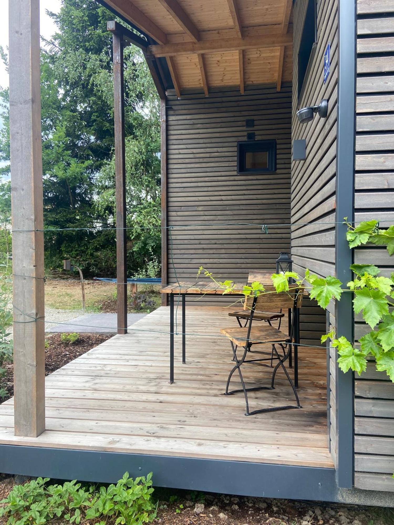 Modernes Tinyhouse Trailer Cabins Am Waldrand - Mit Seezugang Eging Exterior foto
