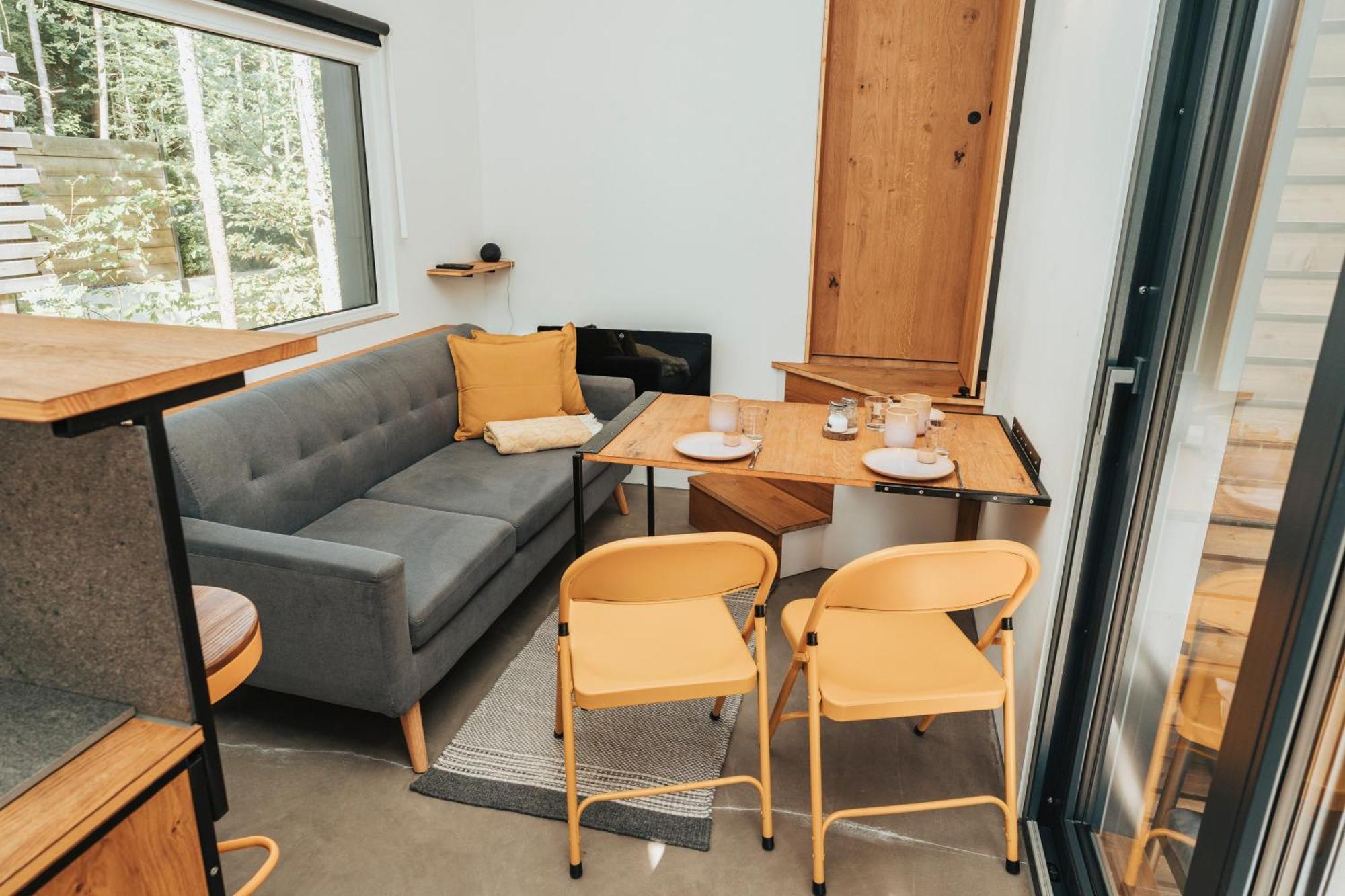 Modernes Tinyhouse Trailer Cabins Am Waldrand - Mit Seezugang Eging Exterior foto